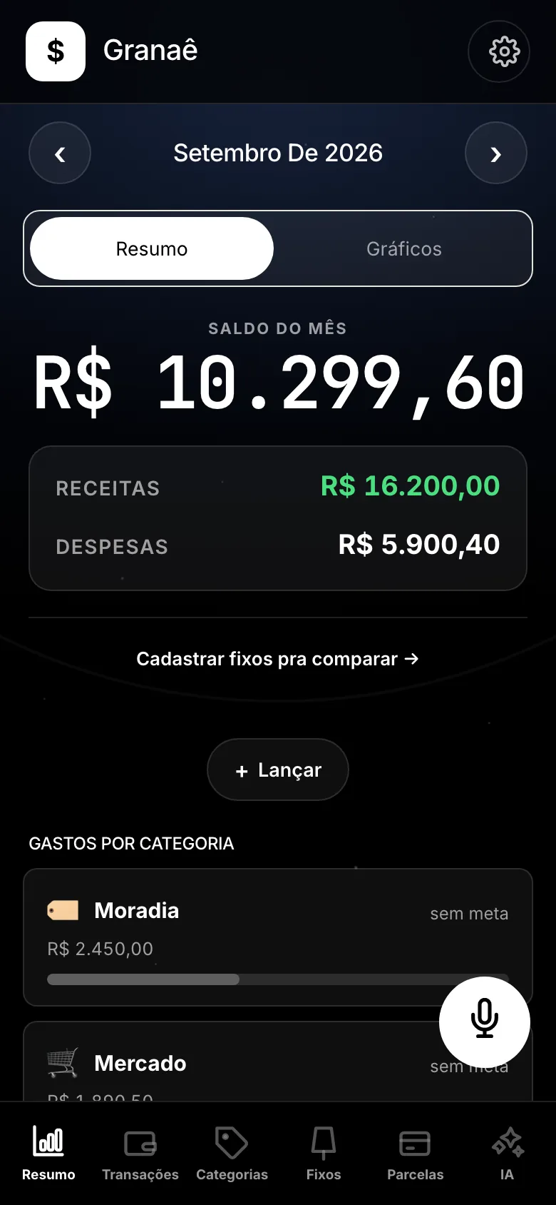 Granaê no celular