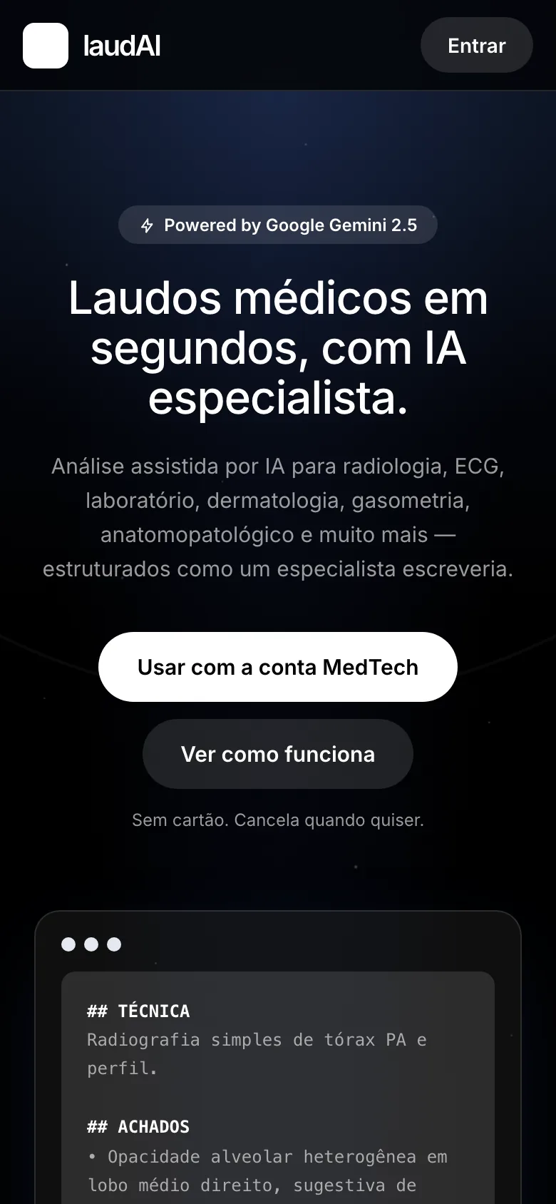 LaudAI no celular